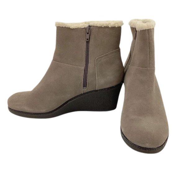 Hush Puppies | Women's  Ani Hyde IIV Ankle Boots | Taupe | Size 10 - Picture 5 of 6